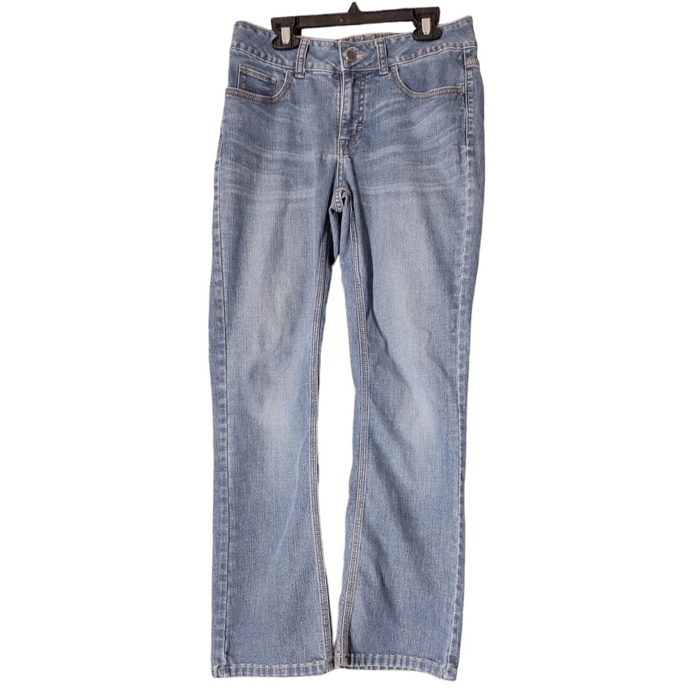 Riders by Lee Jeans Womens 12 Blue Straight Leg Denim Pants Casual Y2K Retro‎